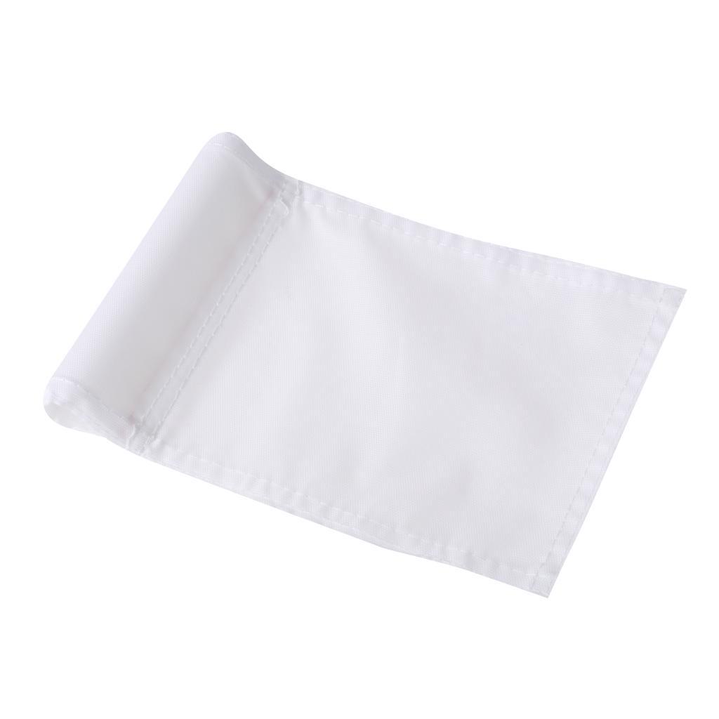 3Pcs Practice Golf Hole Pole Cup Flag,Outdoor Garden Golf Sports Training Aid,Backyard Putting Green Flag Replacement White