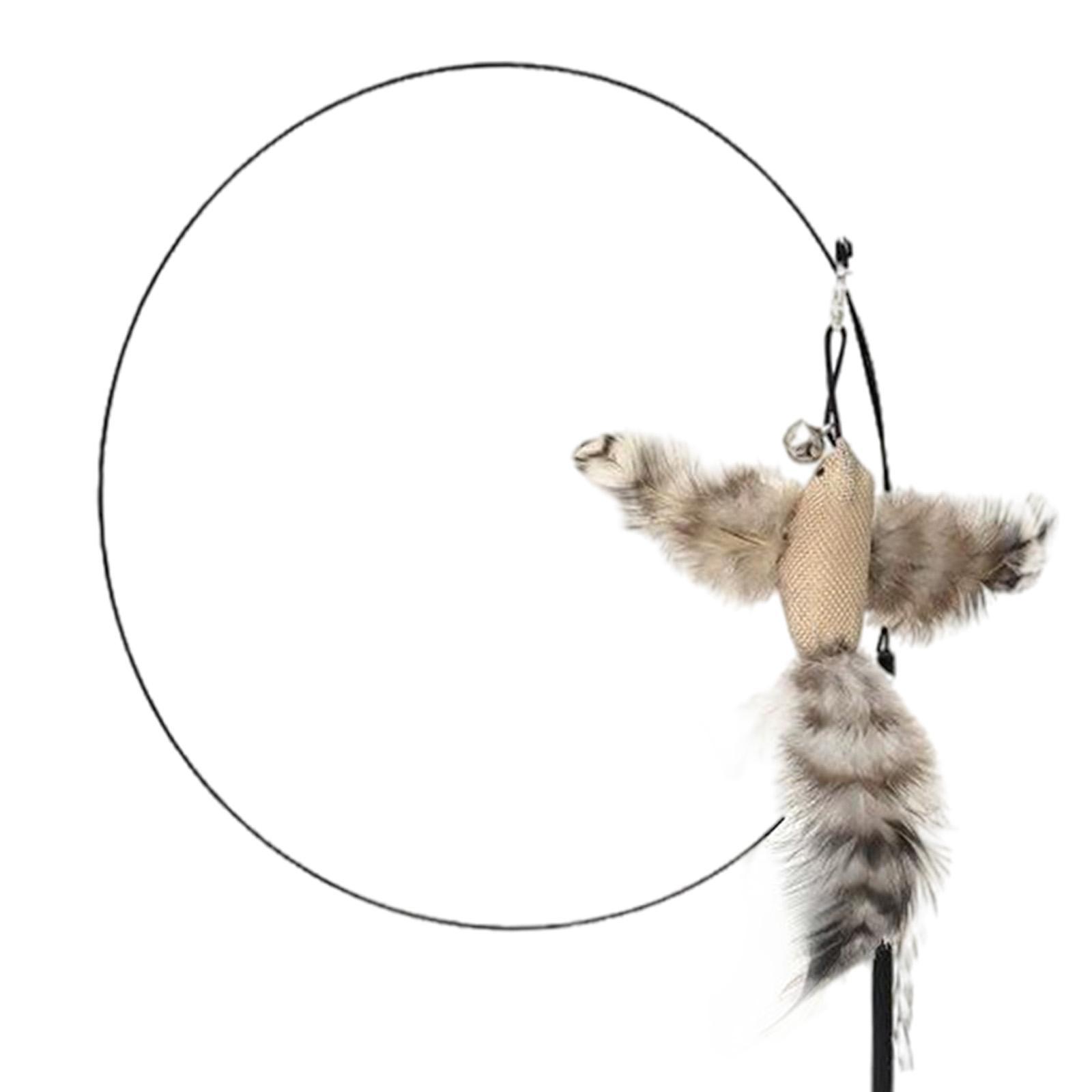 Cat Feather Toy Interactive Teaser  with  Kitten Indoor Exercise