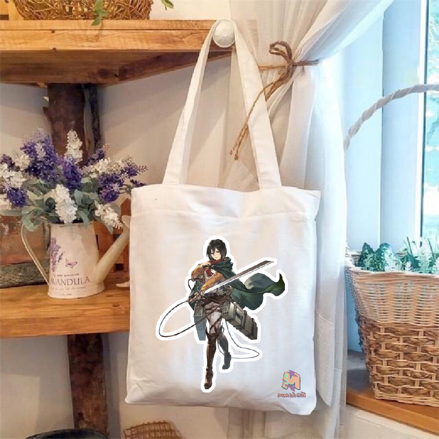 Túi Tote in hình chủ đề Attack on titan