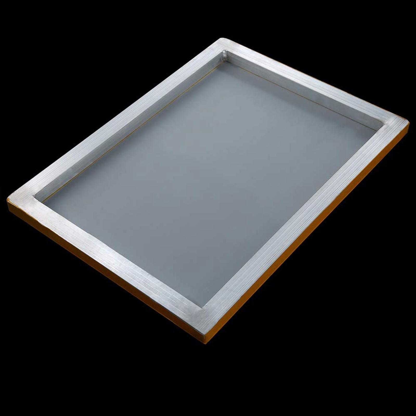 Aluminum Silk Printing Frame with 110 White Mesh Screen Print Kit