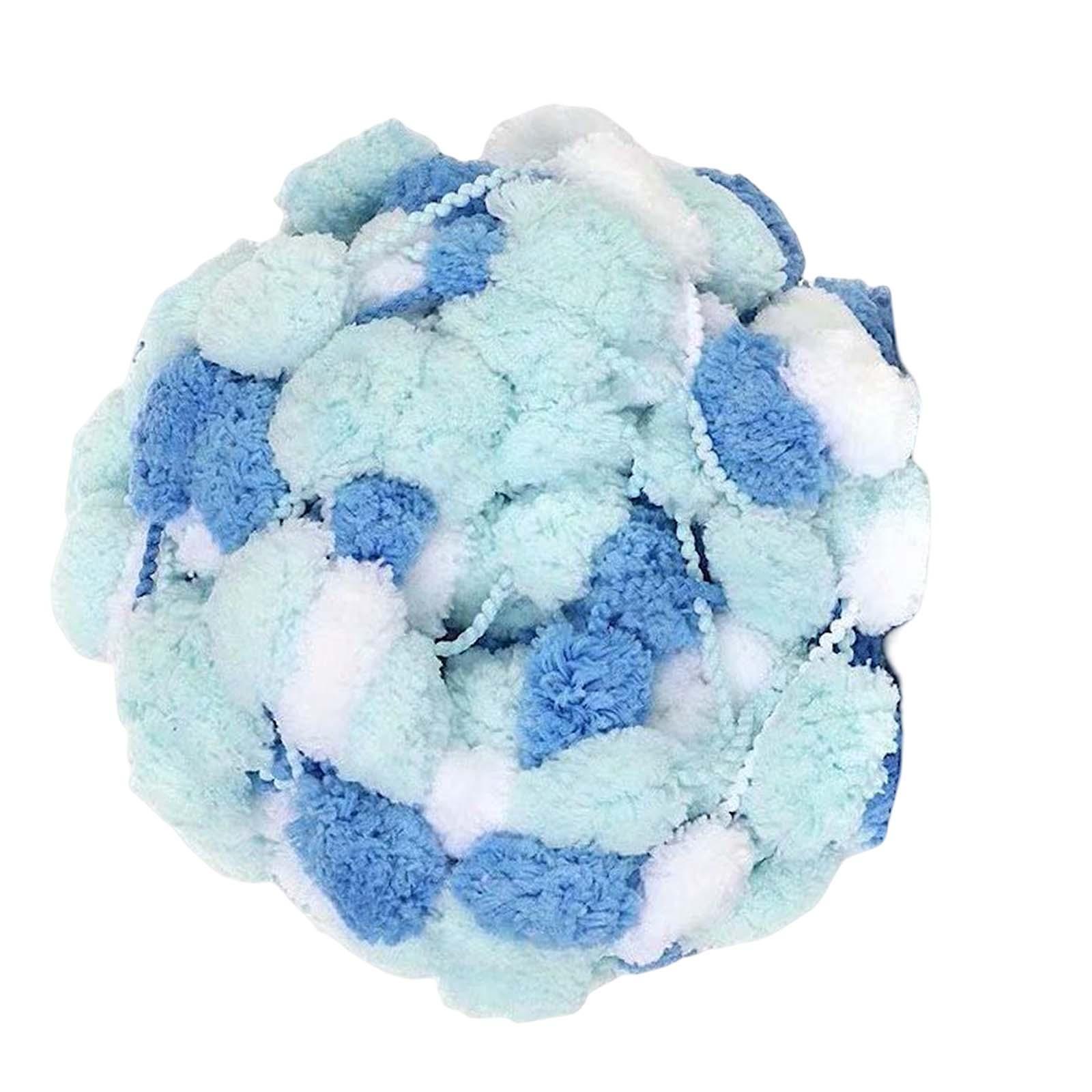 Pom Chunky Yarn Arm Knitting Pillow Blanket Rug Making Hand Knit Garland