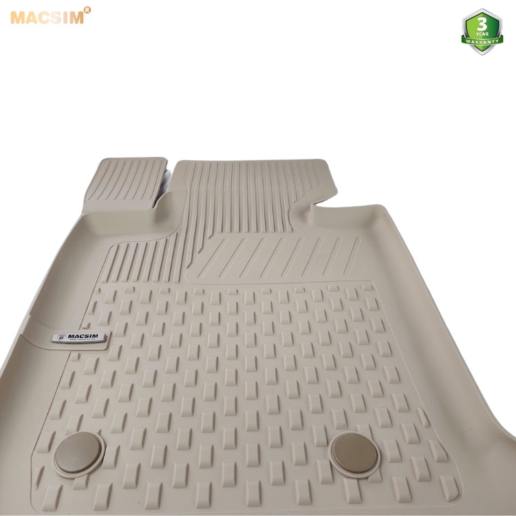 Thảm lót sàn ô tô nhựa TPE Silicon BMW 3 series 2005-2011 Beige Nhãn hiệu Macsim