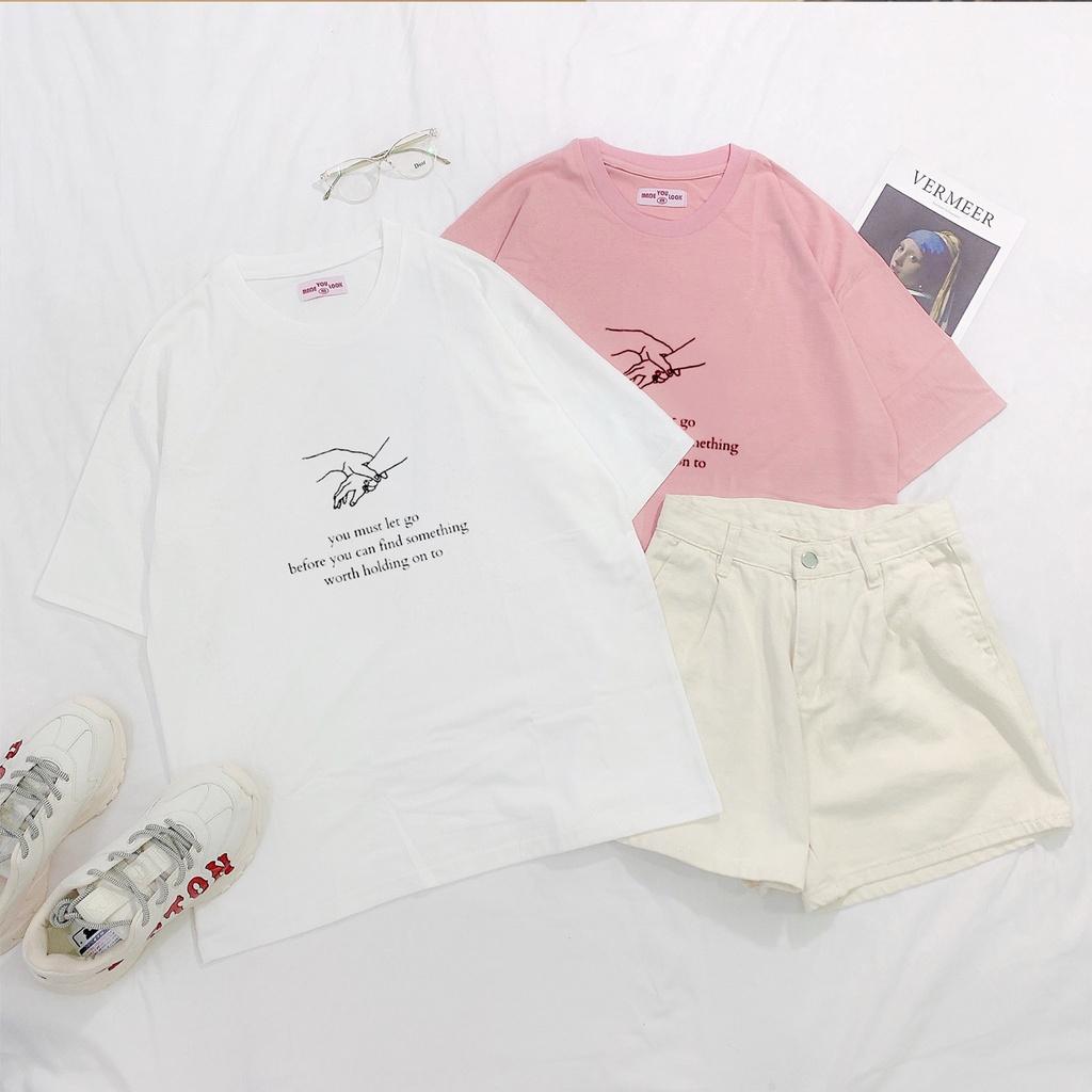 Áo thun tay lỡ You Must Let Go phông Unisex nam nữ tee oversize form rộng pull Ulzzang Streetwear Hàn Quốc vải mềm