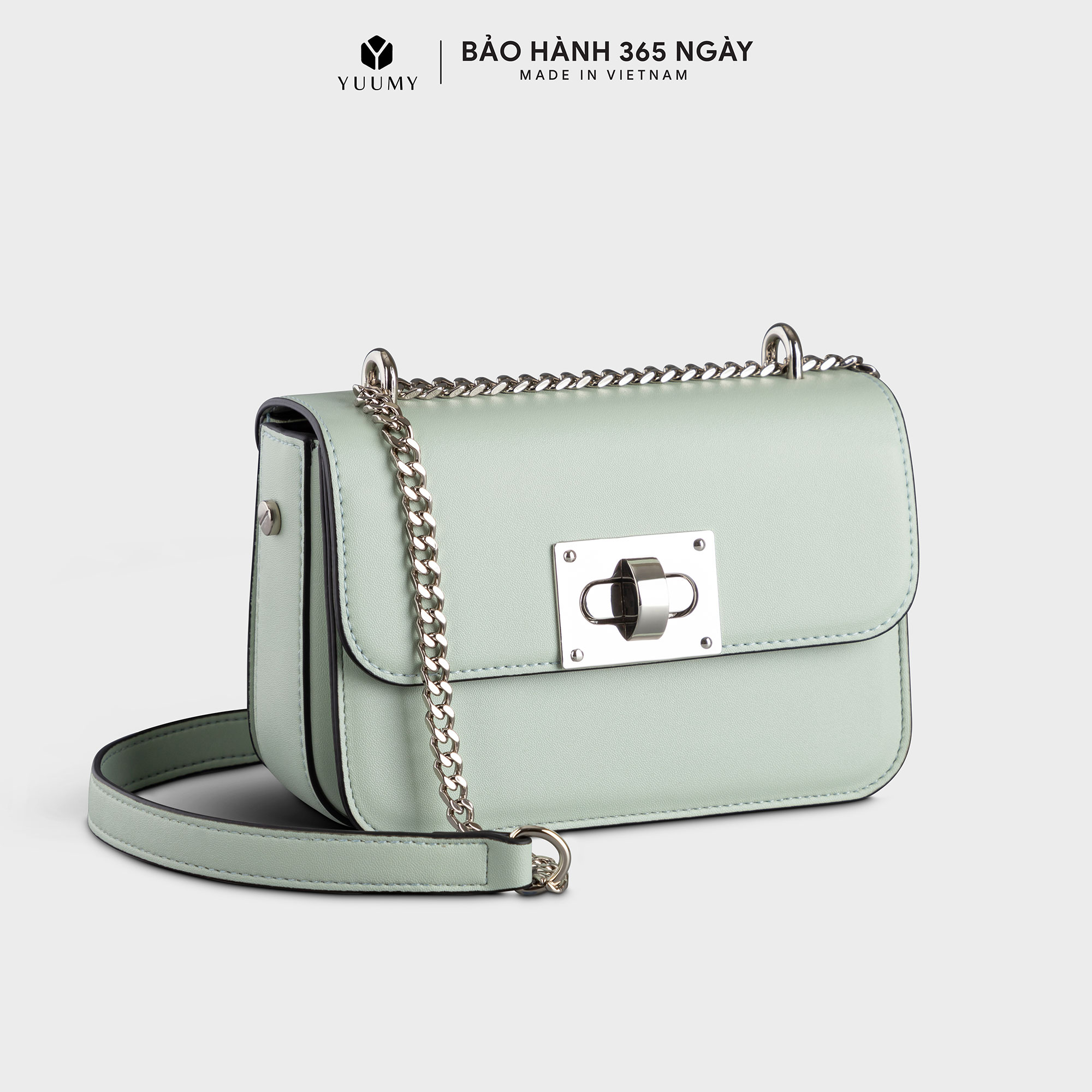 Túi Đeo Chéo Khóa Xoay Yuumy Seasand Yn142 - Xanh Ngọc