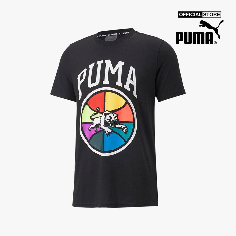 PUMA - Áo thun nam cổ tròn tay ngắn Box Out 536487