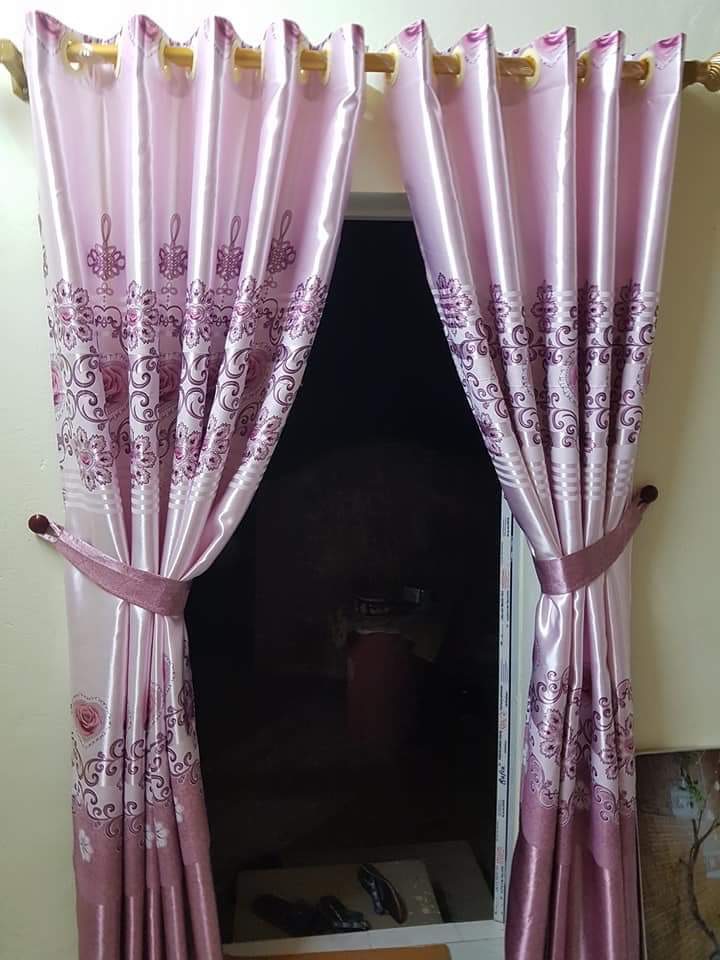 RÈM HAI MẶT HOA VĂN MÀU HỒNG NHIỀU KÍCH CỠ