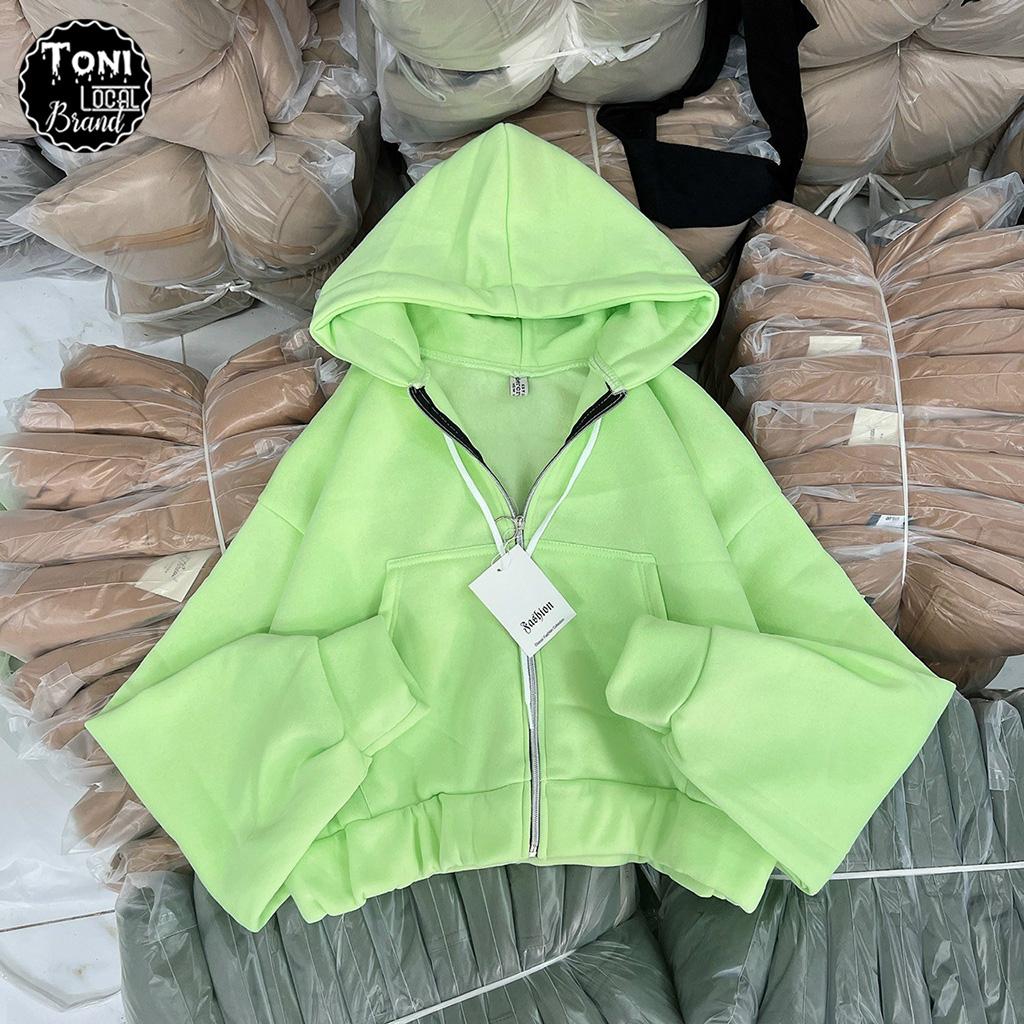 Áo Khoác Nỉ Ngoại Form Dơi Lửng cao cấp - Áo Khoác Nữ Unisex