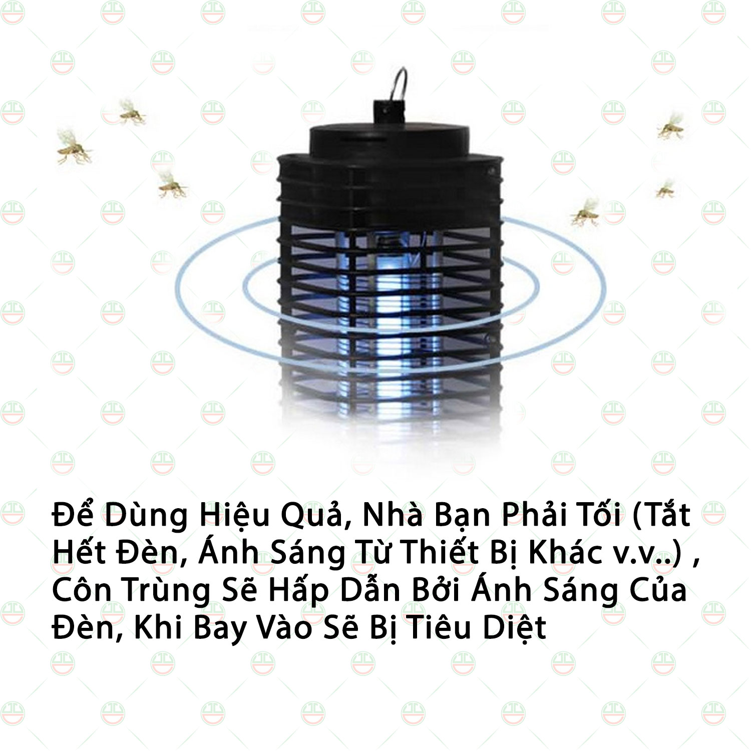 Đèn Diệt Côn Trùng Ruồi Muỗi - KhoNCC Hàng Chính Hãng - Dành Cho Gia Đình - Tiết Kiệm Điện Năng - KDHS-94-DDCT (Màu đen)