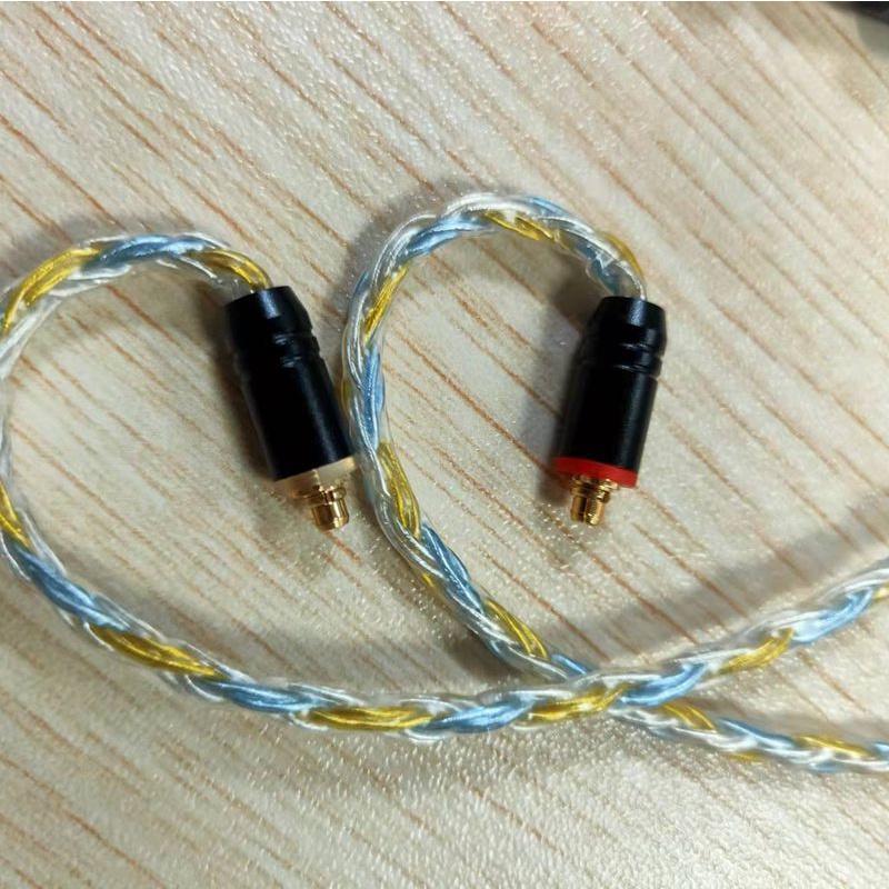 Dây Đồng Mạ Bạc/Vàng/Bạc 16 Sợi Đính Đá Pha Lê Xanh Dương/Bạc