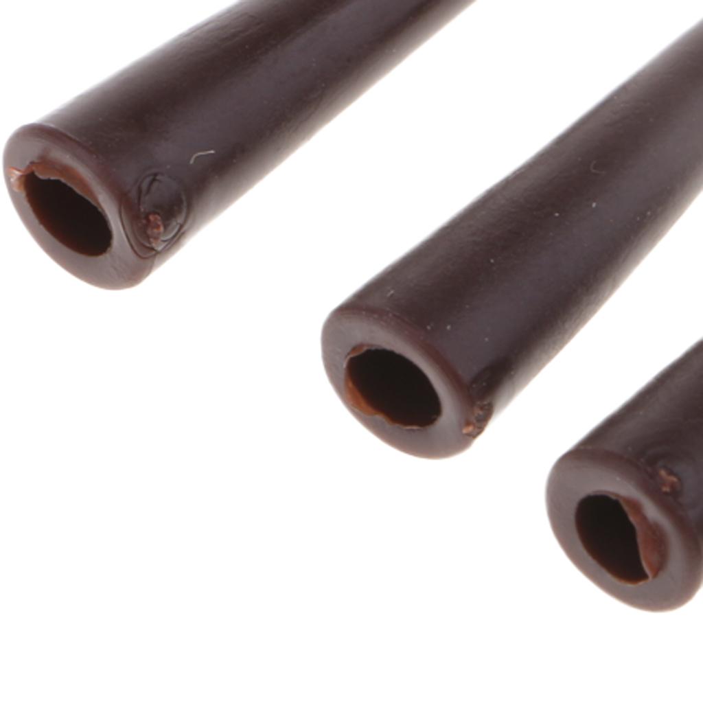 2x50pcs Tail Rubber Tubes for Saftey Lead Clips Carp Fishing Rig Sleeves 20mm