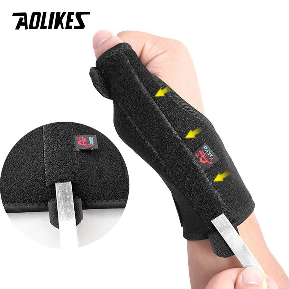 Đai nẹp cố định khớp ngón tay cái AOLIKES A-1677 thanh thép cố định chắc chắn sport wrist protector Nẹp ngón cái magic