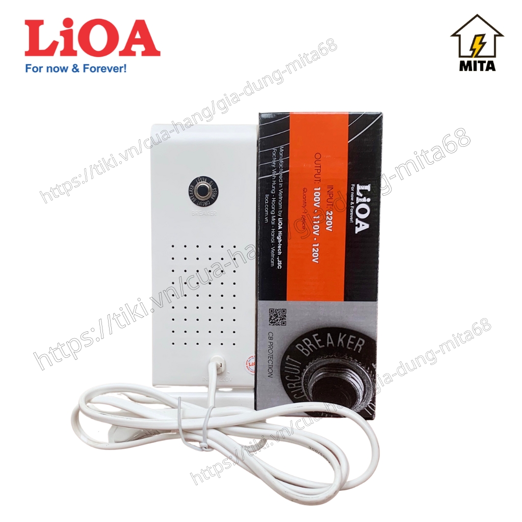 Biến Áp Đổi Nguồn DÂY ĐỒNG LiOA NEW - Điện vào 220V Điện ra 3 đường 100V/110V/120V Công suất 800VA/1000VA/1500VA DÂY ĐỒNG 100% FOR AUDIO