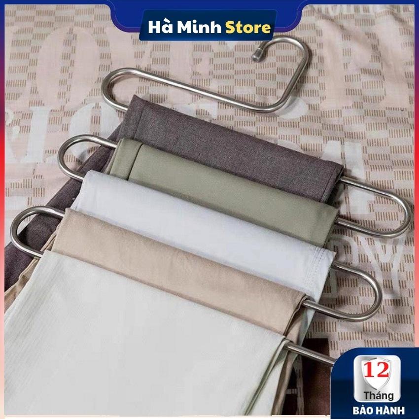 Móc Treo Quần Áo 5 Tầng Inox 304 Chắc Chắn Tiện Ích - Móc Treo Quần Áo Đa Năng Tiết Kiệm Không Gian