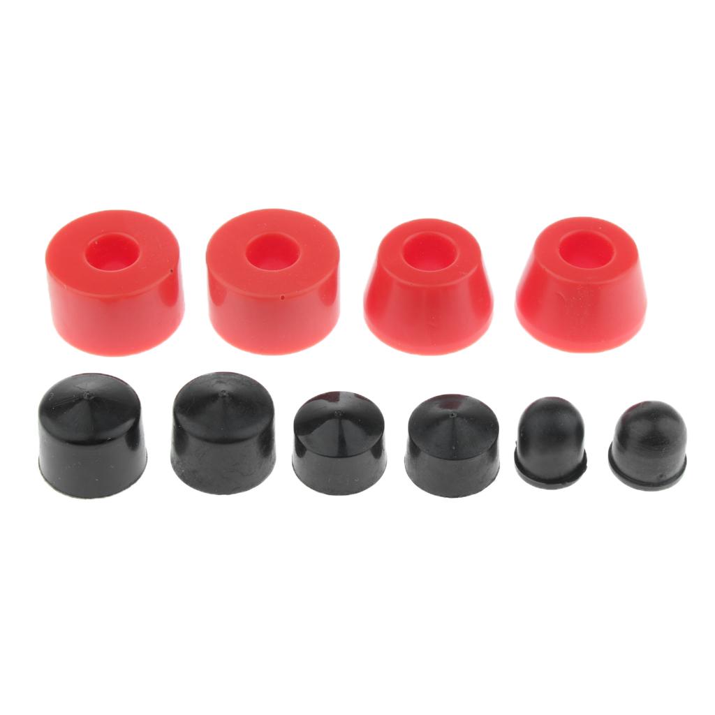 2x10pcs Skateboard Longboard Truck Bushings Pivot Cups Set Red 85AA