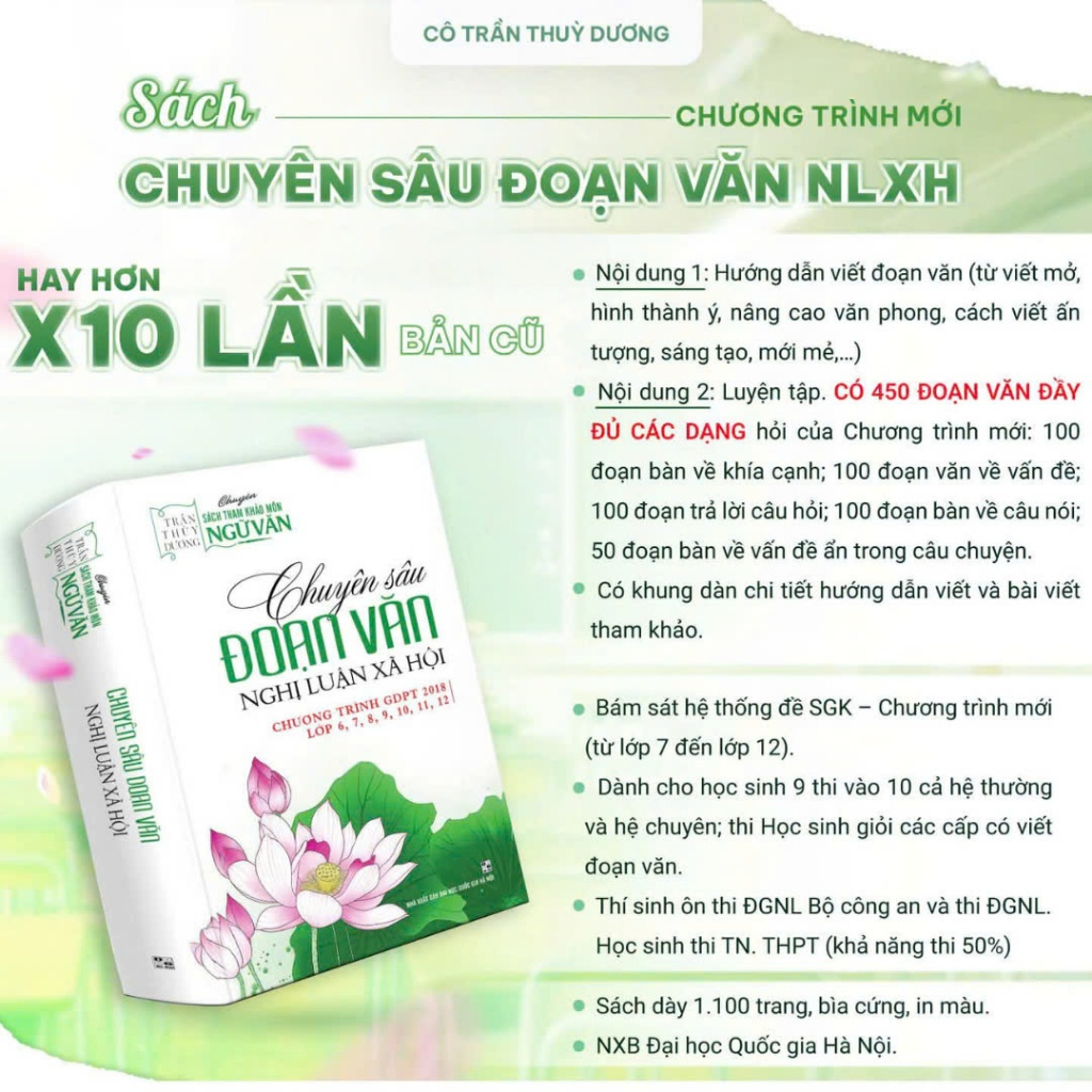 Sách - Chuyên Sâu Đoạn Văn Nghị Luận Xã Hội - Chương Trình GDPT 2018