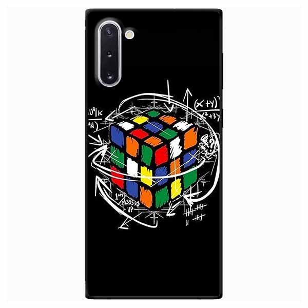 Ốp lưng in cho Samsung Note 10 Rubik Toán Học