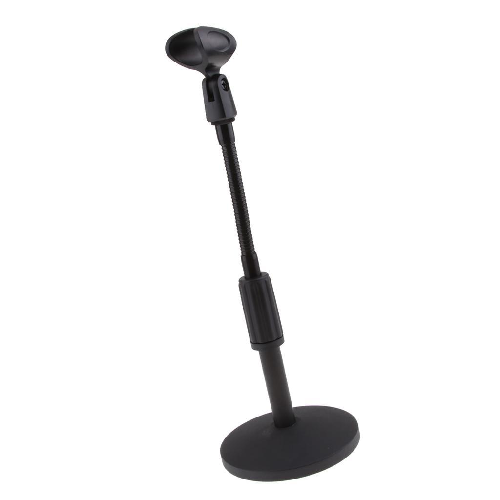 Microphone Stand, 360° Adjustable Desktop Microphone Holder Bracket with Mic