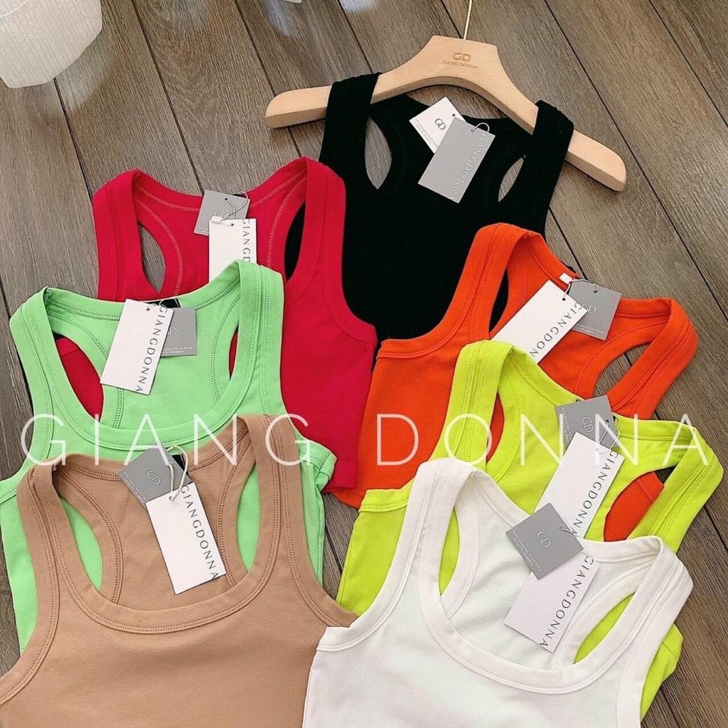 Áo Ba Lỗ Dáng Croptop Chất Cotton_Xưởng May Quang Anh
