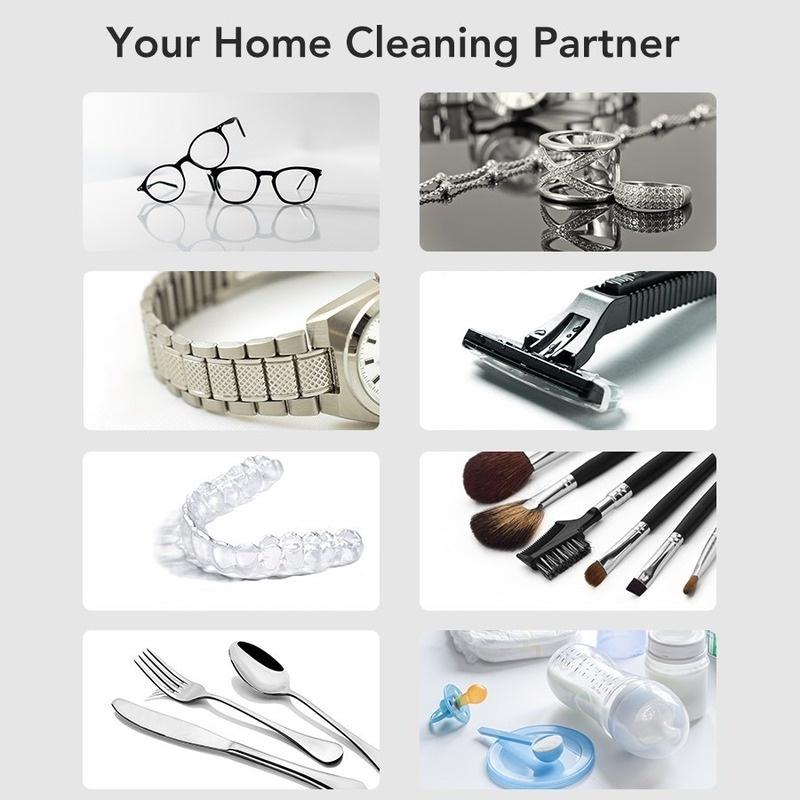 Máy rửa mắt kính trang sức bằng sóng siêu âm 45000Hz ERACLEAN- Hàng chính hãng