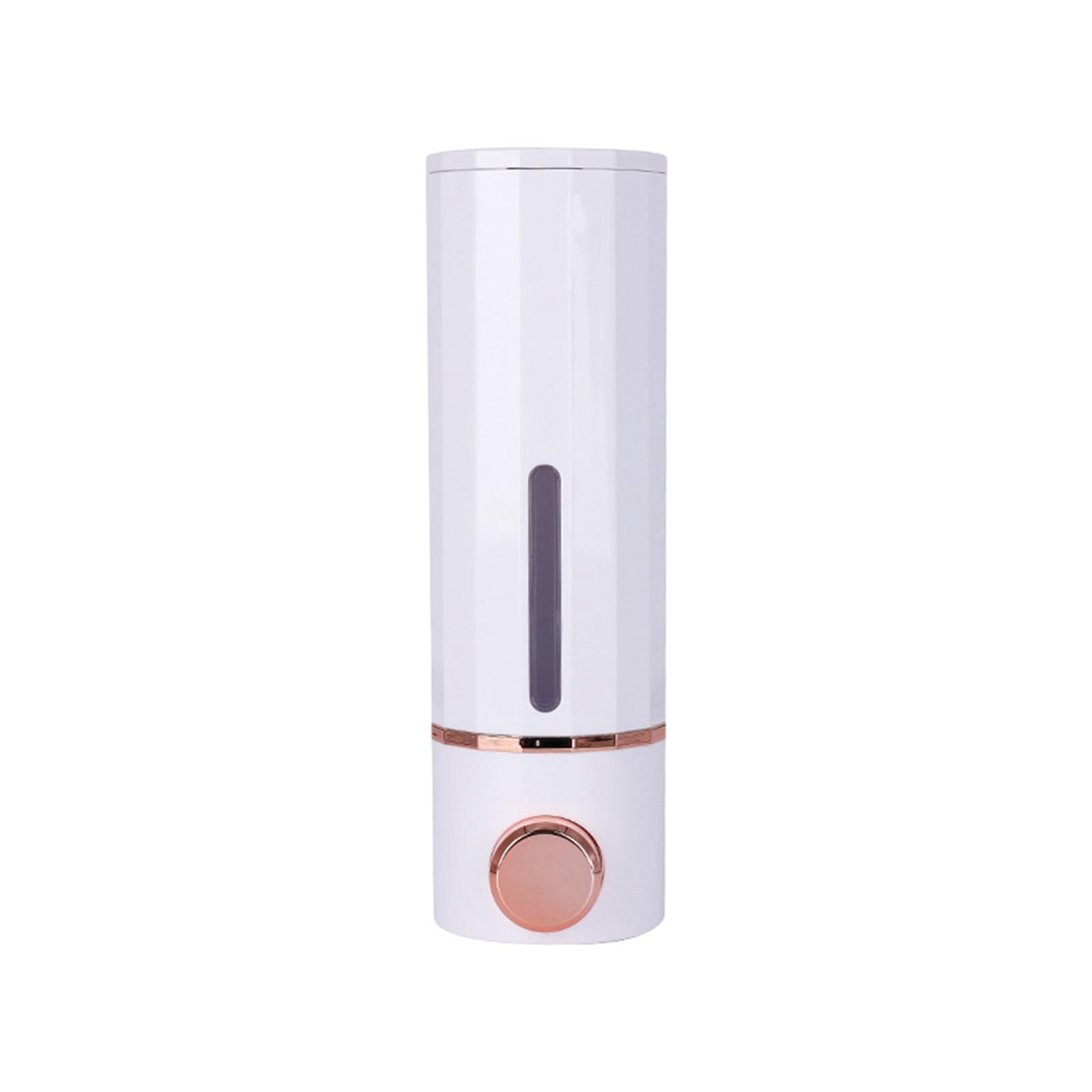 Soap Dispenser Shampoo Dispenser Refillable Stylish 300ml Wall Mount Manual Liquid Pump Dispenser for Hotel Bathroom Washroom
