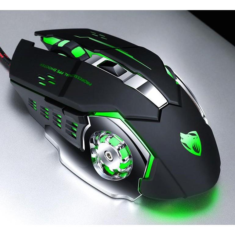 Chuột Gaming Dây  Mouse Có Dây Gaming T-Wolf V6 (BH 12 Tháng) SPTECH COMPUTER