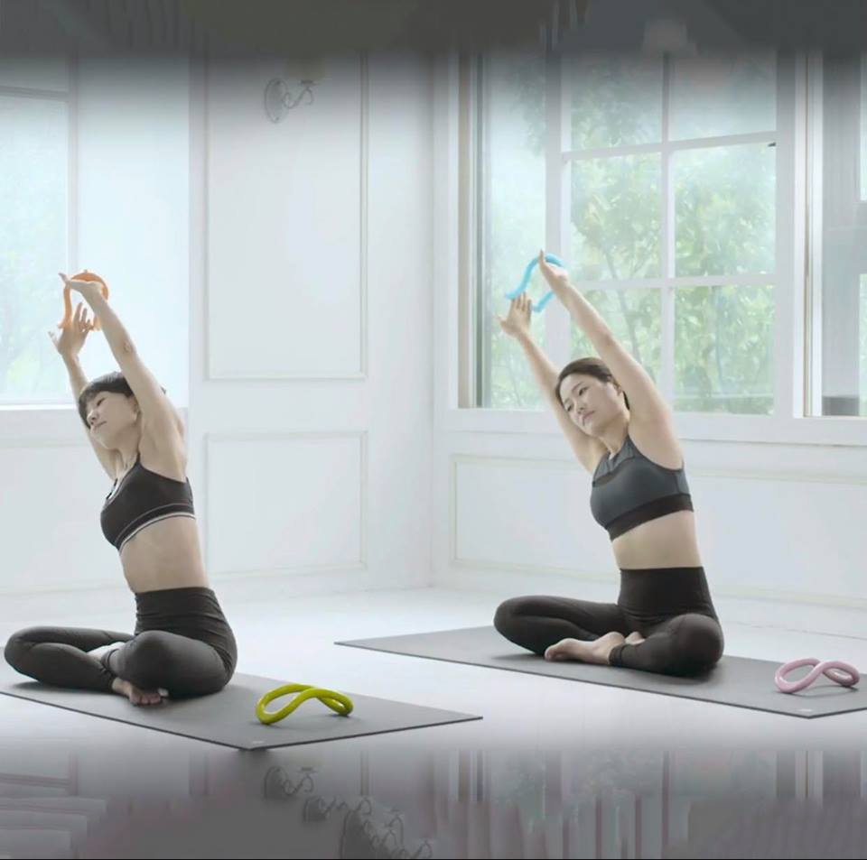 Combo Thảm Yoga , Vòng Myring Kèm 1 Gạch Cao Cấp