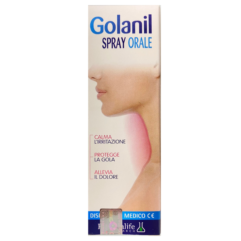 Xịt Họng Người Lớn Golanil Spray Orale.Giúp Giảm Ho,Đau Rát,Viêm Cấp Mãn Tính