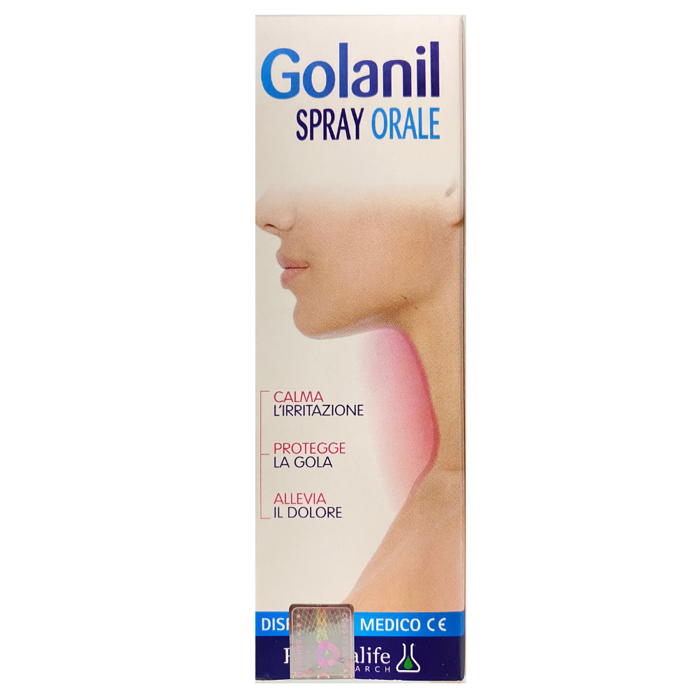 Xịt Họng Người Lớn Golanil Spray Orale.Giúp Giảm Ho,Đau Rát,Viêm  Cấp Mãn Tính