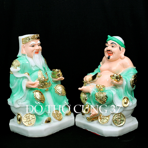TƯỢNG THẦN TÀI - THỔ ĐỊA MÀU XANH NGỌC