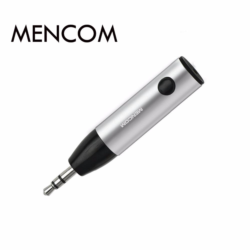 Đầu Thu Bluetooth Mencom Bộ Thu Bluetooth Mini Không Dây 3.5Mm Cho Xe Hơi Rảnh Tay Giắc Cắm AUX Có Mic Cho Loa Tai Nghe Color: Silver