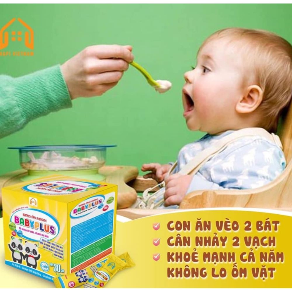 SIRO ĂN NGON BABYPLUS - GIÚP BÉ BIẾNG ĂN, HẾT TÁO BÓN, TĂNG CÂN TỰ NHIÊN - Bí Quyết Nuôi Con Nhàn Tênh
