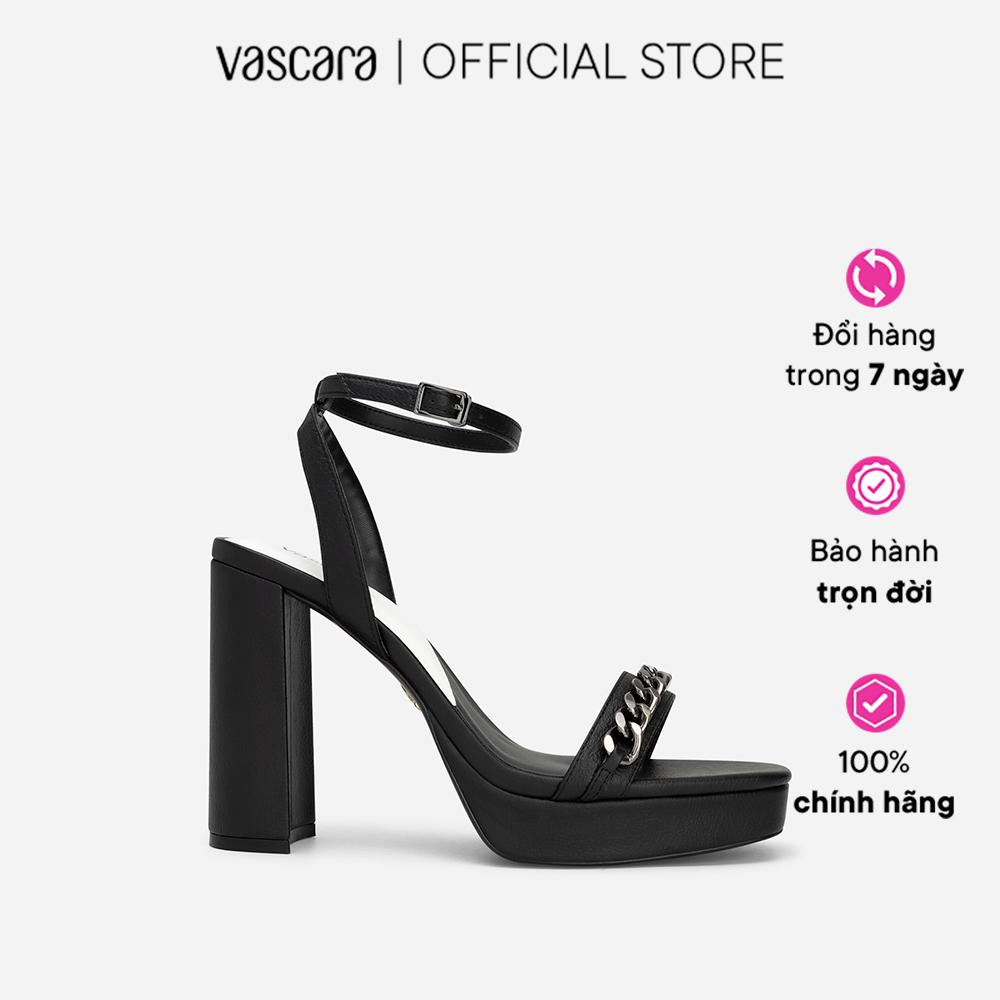 Vascara Sandal Ankle Strap Nhấn Dây Xích Trang Trí - SDN 0732