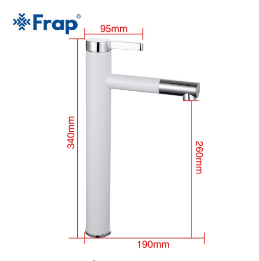 VÒI LAVABO CAO PHỦ SỨ NHẬP KHẨU NGA FRAP F1052-15 - HÀNG CHÍNH HÃNG