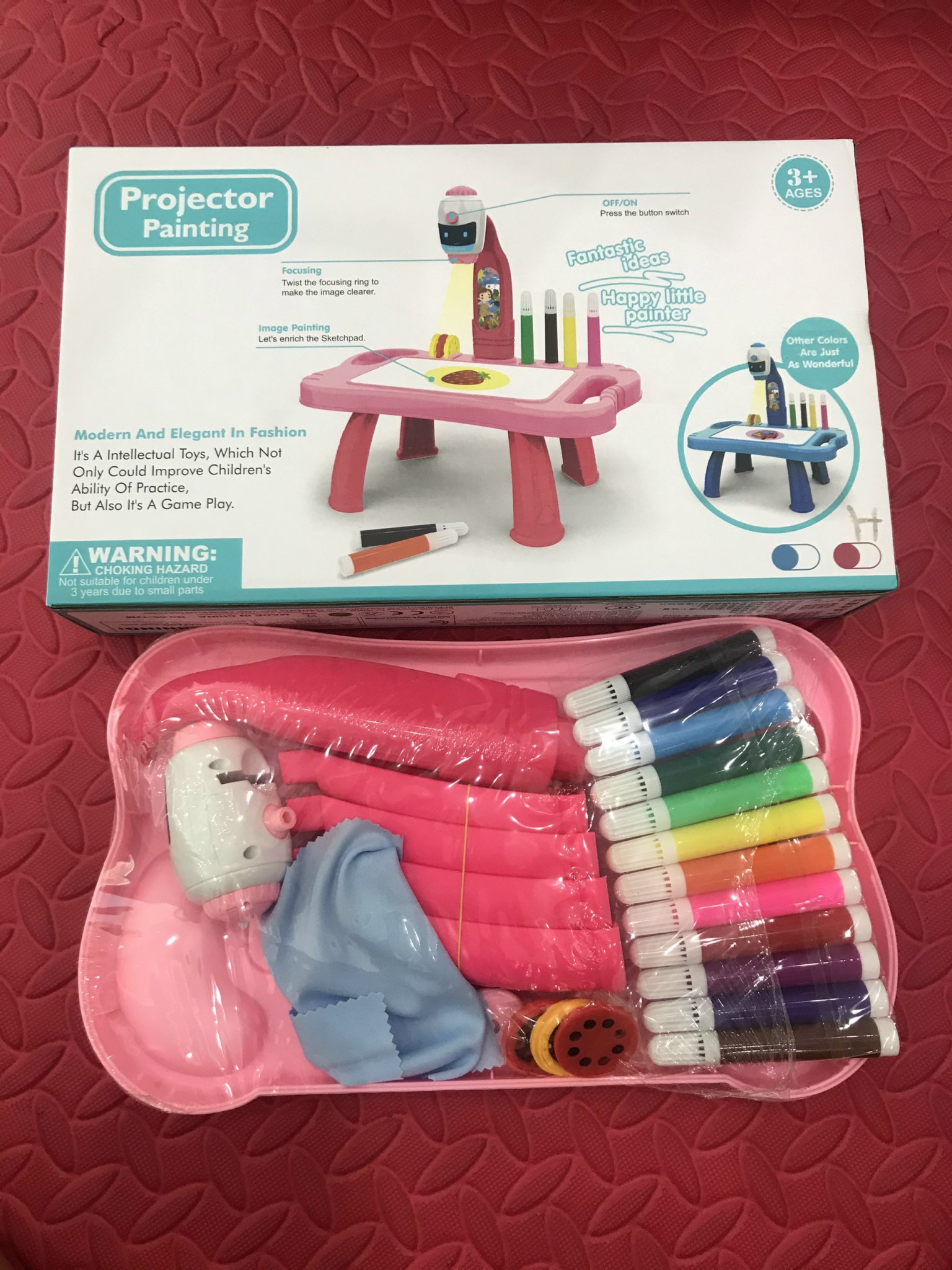 Bộ Đèn Chiếu Hình Tập Vẽ Tranh Cho Bé - Máy Chiếu Đa Năng Giúp Phát Triển Trí Não E359