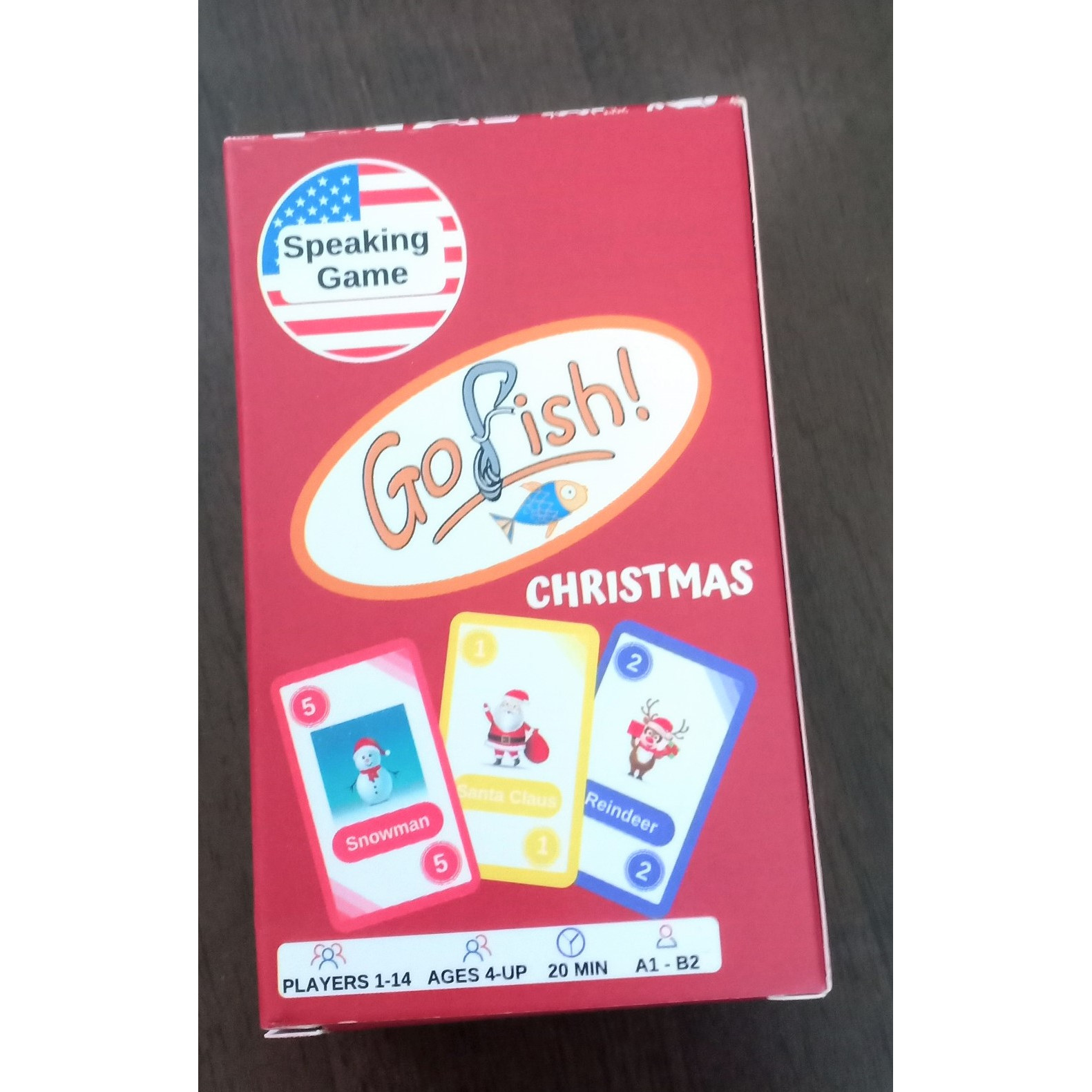 Go Fish Christmas - Boardgame với flashcard học tiếng Anh chủ đề Giáng sinh Noel