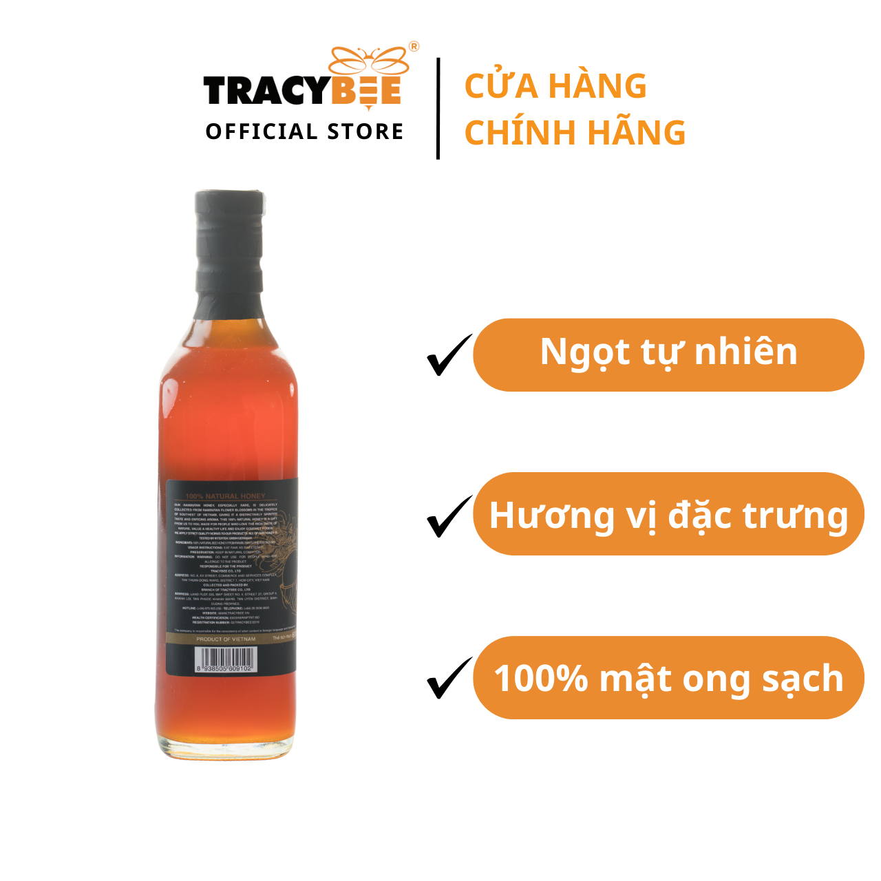 Mật Ong Hoa Chôm Chôm Tracybee