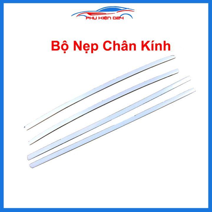 Bộ nẹp viền chân kính cong kính Toyota Ford Ecosport 2016-2022 Inox sáng bóng chuẩn form xe
