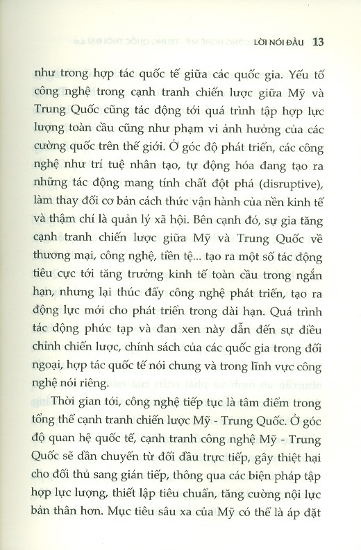 Cạnh Tranh Công Nghệ Mỹ – Trung Quốc Thời Đại 4.0 (Sách Chuyên Khảo)