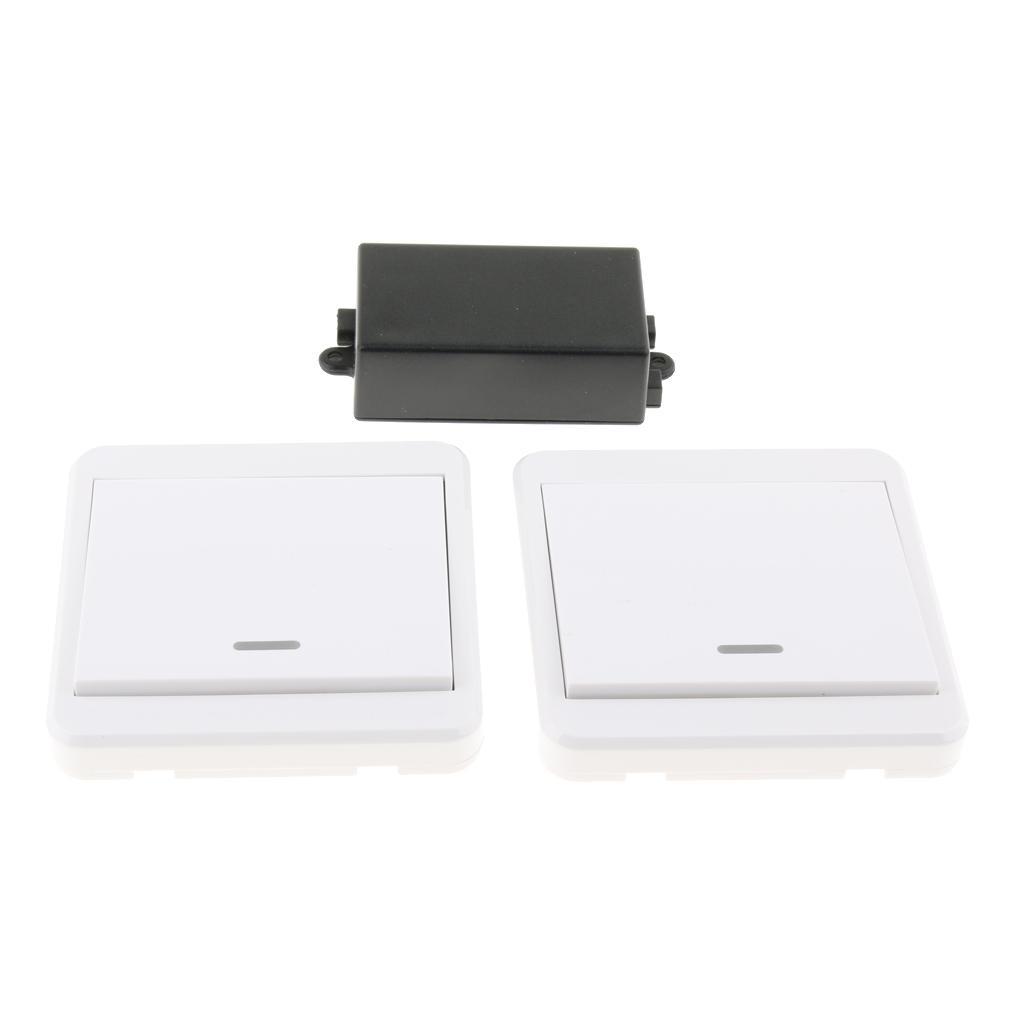 2Pcs AC 85-250V 1 CH Remote Control Switch Home Light Lamp Controller 433MHz