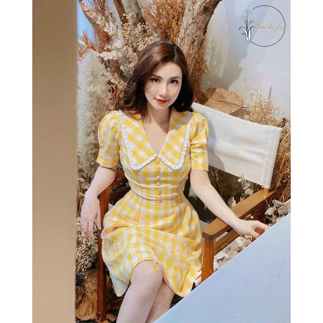 Váy chữ A bèo cổ