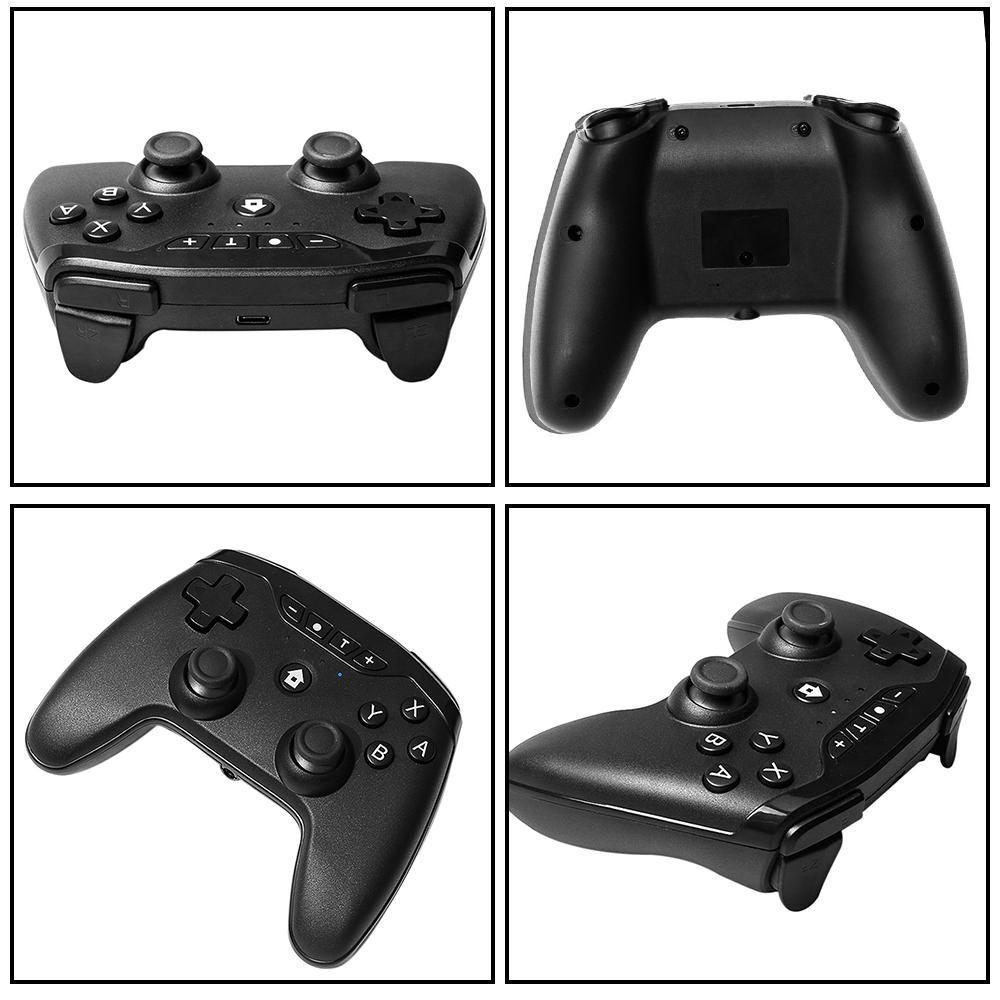 Multifunctional Switch Wirelessly Controller BT Connected Gamepad Supported Gyroscope A-xis Function/ Dual V-ibration