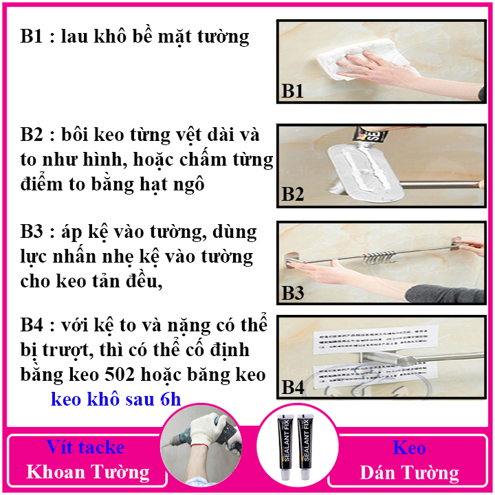 Kệ treo tường đặt cây cảnh không cần khoan, chất liệu gỗ Pitech cao cấp màu trắng - a20