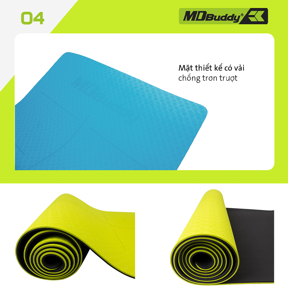Thảm tập Yoga cao cấp MDBuddy MD9038