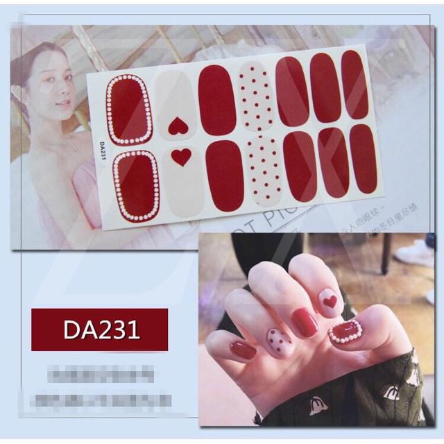 Set dán móng tay Nails dán nghệ thuật nhiều màu - có ngay bộ móng đẹp trong 5 phút (Nail wraps / Nail stickers) CAM03