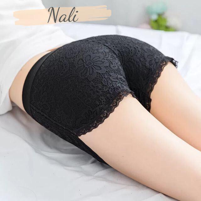 Quần Đùi Ren Váy Mặc Trong Kiểu Hoa Cúc, Quần Đùi Mặc Váy Ren Hoa NL103