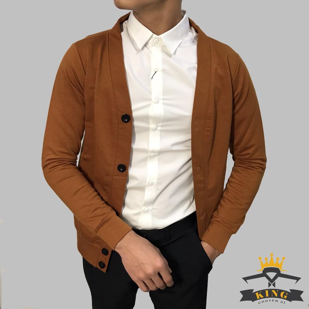 Áo khoác cardigan nam KING tay dài phong cách hàn quốc K125 K124