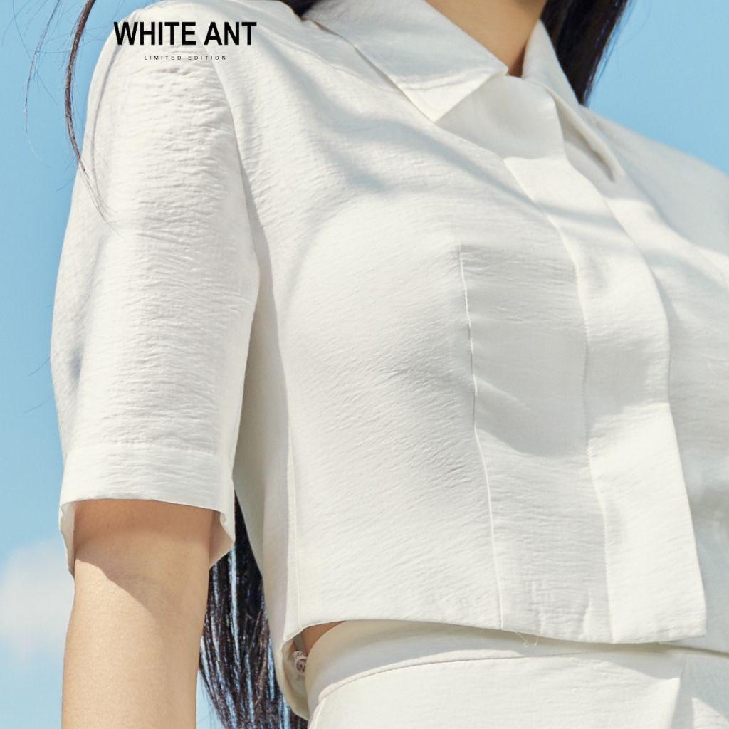 Áo Ký Giả Nữ WHITE ANT REGINA CROPTOP JACKET Thiết Kế Dáng Croptop Cổ Đức Tôn Dáng, Chất Liệu Cao Cấp 140600023