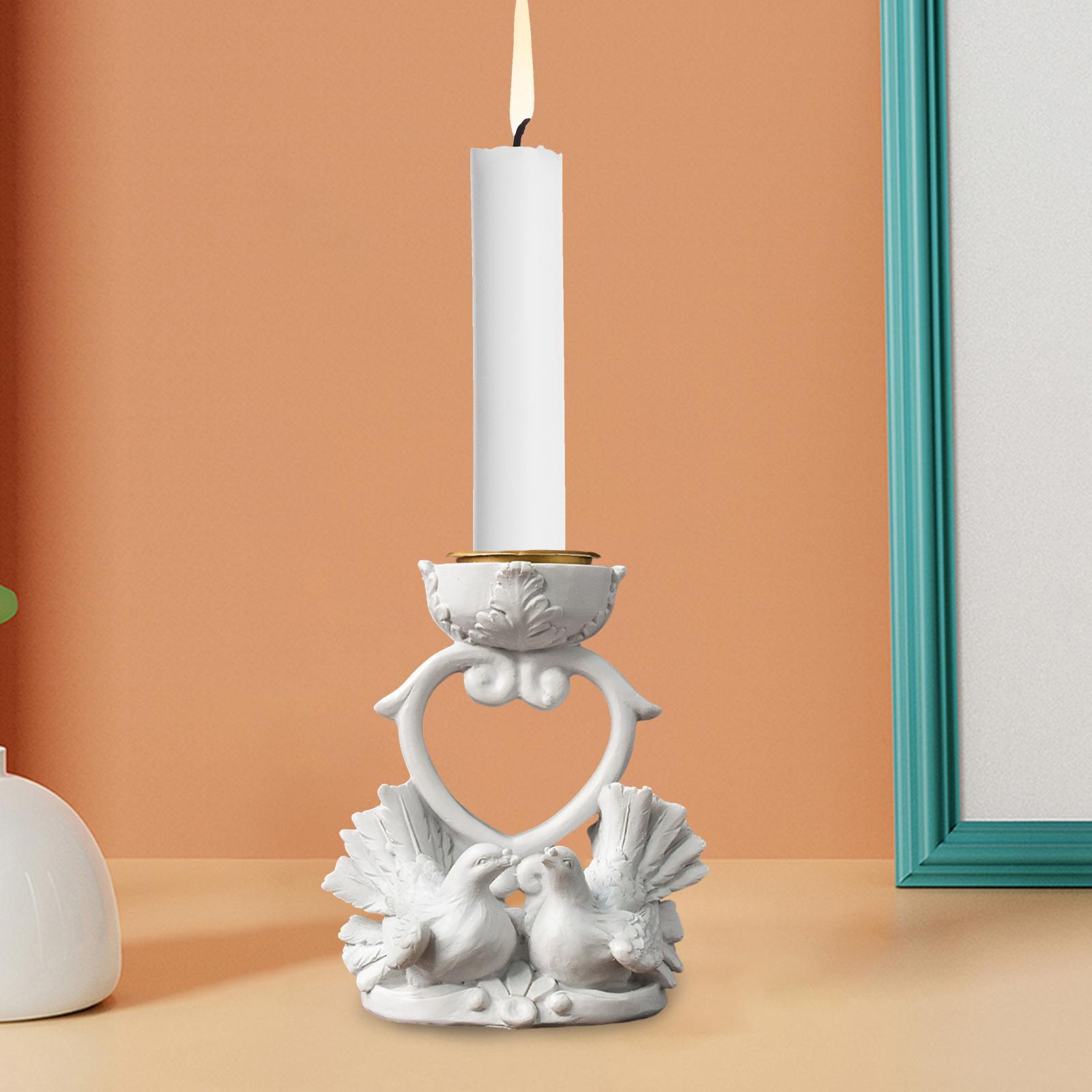 Bird Figurine Candlestick Candleholder Candle Holder for Wedding Holiday
