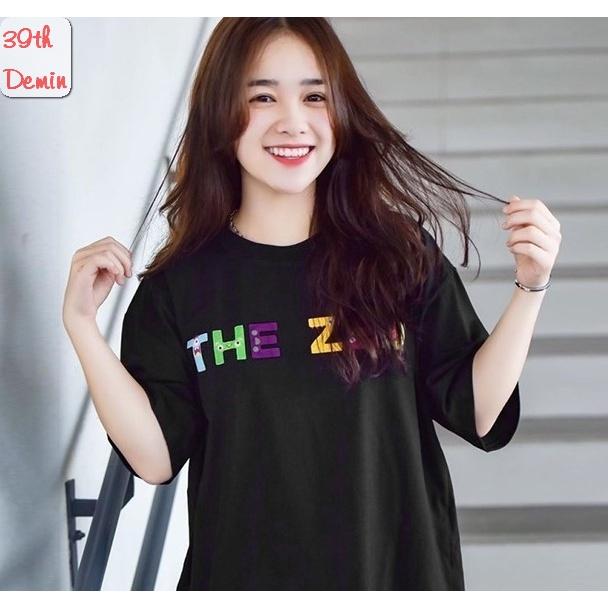 Áo thun tay lỡ NELLY COTTON dáng unisex NAM NỮ form châu á in hình Graffiti ALIENS phong cách Hàn Quốc