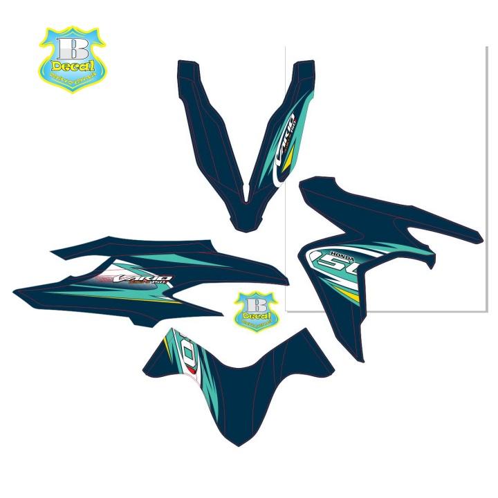 Tem rời vario 150i xanh nhớt